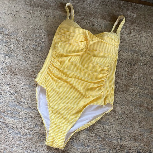 Niptuck Multi Fit Swim One Piece Swimsuit Bathing Suit Yellow Tummy Control: 6